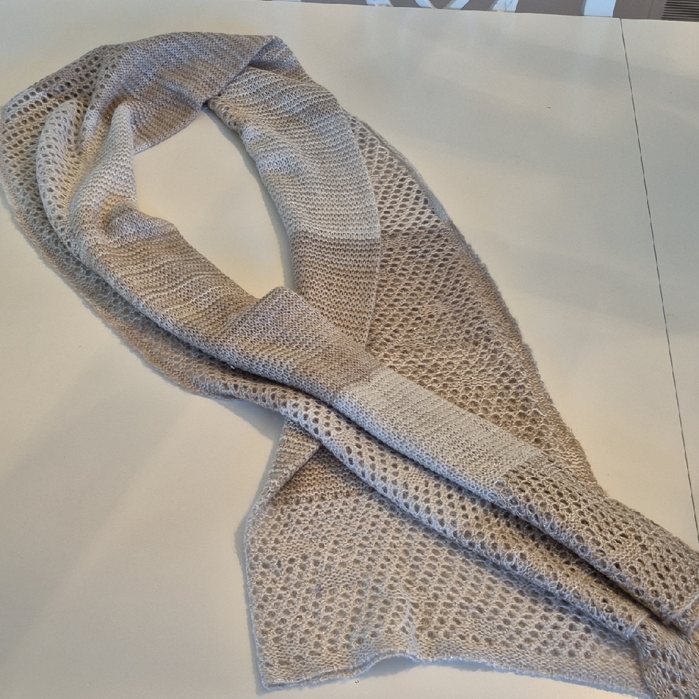 Collection Eighteen Textured Knit Scarf - Neutral Beige